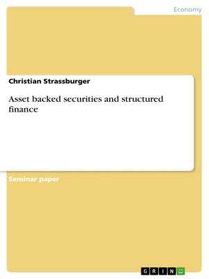 cover image of Asset backed securities and structured finance